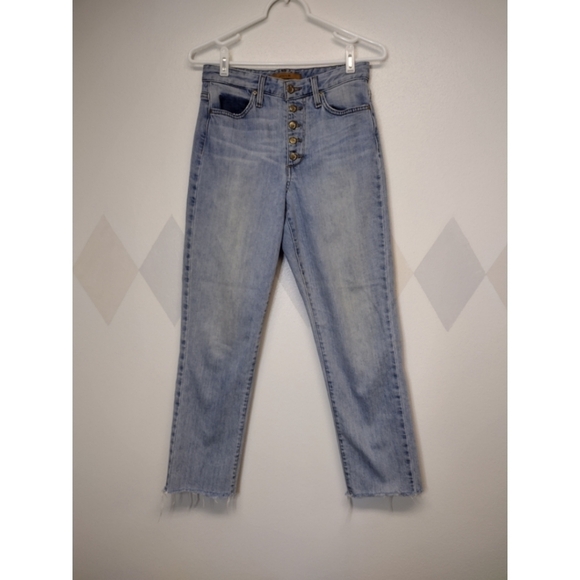 Joe's button fly The Debbie Kamryn high rise straight crop - Picture 2 of 13